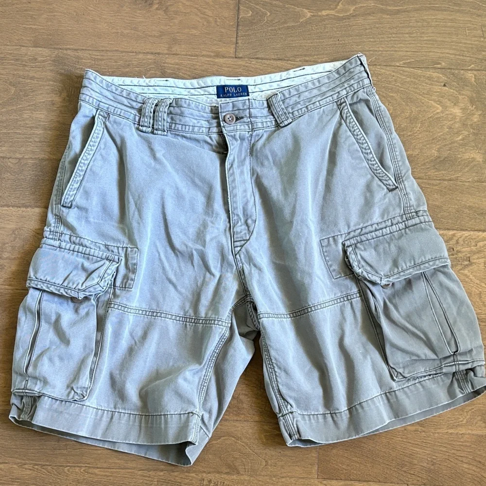 Polo Ralph Lauren Cargo Shorts Men’s Size 36 Gray Cotton